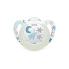 Chupeta Star Glow Silicone Neutra 0-6m - Nuk