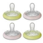 Chupeta Tommee Tippee Breast-like Night 6-18 m 4 unidades rosa/amarela