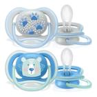 Chupeta Ultra Air 2 unidades, Patinhas/Urso, 6-18m, Avent - Philips Avent