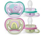 Chupeta Ultra Air c/ 2 Sol e Arco Íris - 0-6 meses - Avent - Philips Avent