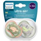 Chupeta Ultra Air Dupla Baleia/Tartaruga 6-18M Philips Avent