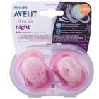 Chupeta Ultra Air Dupla Night Time 6-18 Meses Menina - Avent