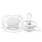 Chupeta ultra air unitaria branca lisa 6-18m - philips avent