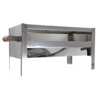 Churrasqueira a carvao Inox Bancada modelo Super mini 50x25 - Grill Viana