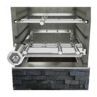 Churrasqueira Giratória Ajustável para 4 Espetos Inox com Suporte Ajustável