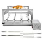 Churrasqueira Giratória Grill Inox Gira Soft Grill 4 Espetos + Grelha Modular Lado Direito