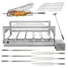 Churrasqueira Giratória Grill Inox Gira Soft Grill 6 Espetos Completa Lado Direito