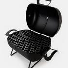 Churrasqueira Móvel Com Tampa Bafinho 45x35x32cm Tambor Mini Preta