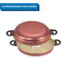 Churrasqueira Para Fogão Grande Antiaderente Sem Fumaça Sem Óleo Multiuso Cozinha Apartamento Churrasco Assadeira