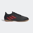 Chuteira adidas futsal deportivo preto/vermelho