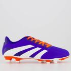 Chuteira Adidas Predator Artilheira 24.5 FG Campo Azul e Laranja