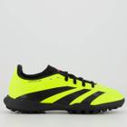 Chuteira Adidas Predator League Academy Low TF Society Juvenil Verde e Preta