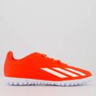 Chuteira Adidas X Crazyfast 23 Club TF Society Juvenil Laranja