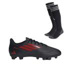 Chuteira Campo Adidas Deportivo III + Meião Adidas Preto