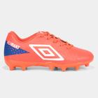 Chuteira Campo Juvenil Umbro Adamant Unissex - Laranja+Branco