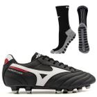 Chuteira Campo Mizuno Morelia Classic MD + Meia Antiderrapante