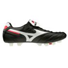 Chuteira Campo Mizuno Morelia Japan MD 2 - Preto+Branco