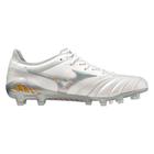 Chuteira Campo Mizuno Morelia Neo III Japan - Branco-Dourado