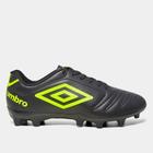 Chuteira Campo Umbro Class Unissex - Preto+Limão