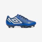 Chuteira Campo Umbro Orbit Infantil Cor: Azul E Marinho - Tamanho: 35