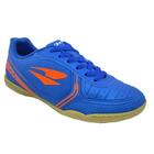 Chuteira Futsal Dray 806 Masculina - Azul e Laranja