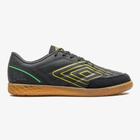 Chuteira Futsal Umbro BR Futsal Unissex - Preto+Verde