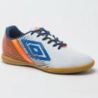 Chuteira Futsal Umbro Illusion Masculina - Branco e Laranja