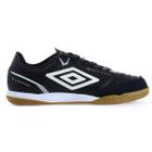 Chuteira Futsal Umbro X-Comfort Preto Branco e Dourado - Masculino