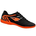 Chuteira Infantil Dray Futsal Preto Com Laranja