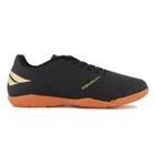 Chuteira Masculina Indoor Penalty Preto E Dourado