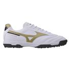 Chuteira Mizuno Society Morelia Classic AS Branco e Dourado - Masculino