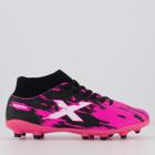 Chuteira Oxn Fusion Grip 3 Neo Campo Rosa