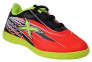 Chuteira Oxn Indoor Futsal Racer kids Menino Coral/Lima