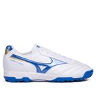 Chuteira Society Mizuno Morelia Classic AS Branco/azul