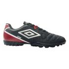 Chuteira Society Umbro Attak Eternal Unissex Preto Vermelho