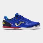 Chuteira Tenis Joma Top Flex Futsal Azul Couro Profissional