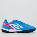 Chuteira Umbro Adamant Society Azul e Rosa