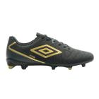 Chuteira Umbro Attak Eternal Campo Masculina Preto Dourado Grafite