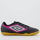 Chuteira Umbro Cannon Futsal Preta e Rosa