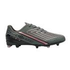 Chuteira Umbro Chrome Campo Masculina Grafite Preto Rosa