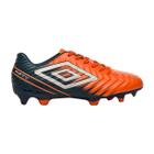 Chuteira Umbro Fifty V Campo Masculina Laranja Marinho Branco