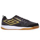 Chuteira Umbro Futsal Pro 5 Bump Preto Dourado e Grafite - Masculina