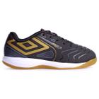 Chuteira Umbro Futsal Pro 5 JR Preto Dourado e Grafite - Infantil