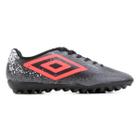 Chuteira Umbro Society Cosmic Masculina - Grafite e Coral