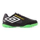 Chuteira Umbro Society Pro 5 Bump Club Brfutsal Preto e Verde - Masculina