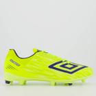 Chuteira Umbro Ultimate Campo Verde Fluorescente