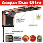 Chuveiro 2 Duchas Lorenzetti Preto Rose Acqua Duo Ultra 220v 7800w