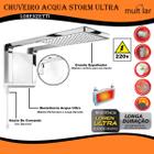 Chuveiro 220v 7800w Acqua Storm Ultra Branco e Cromado Lorenzetti Mod.7510057