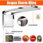 Chuveiro Bom Barato e Luxuoso Lorenzetti Branco Cromado Acqua Storm Ultra 127v 5500w