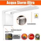 Chuveiro Chique Luxo Luxuoso Moderno White Acqua Storm Ultra 220v 7800w - Lorenzetti